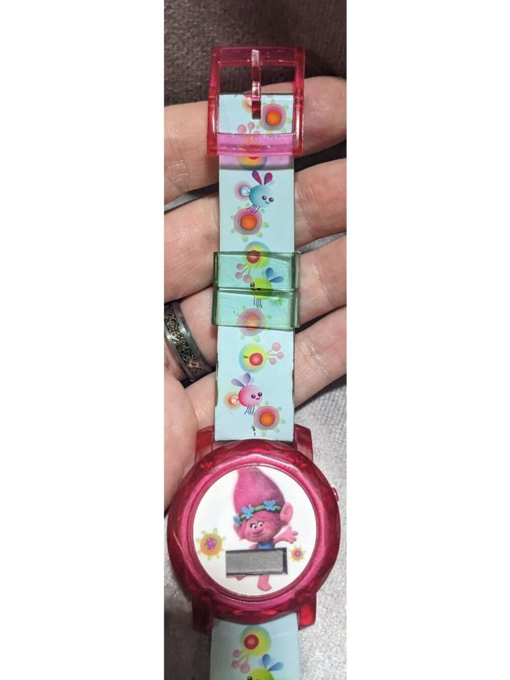 Kidcore Y2K Trolls Poppy DreamWorks Digital Watch Not Working